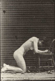 Plate 254 Kneeling, elbows on chair and hands clasped — figure reference